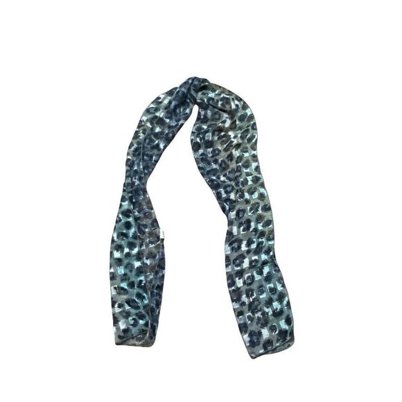 Vintage Cheetah Leopard Print Scarf Ray Strauss  74 x8” Abstract Long Neck Wrap - Picture 1 of 2